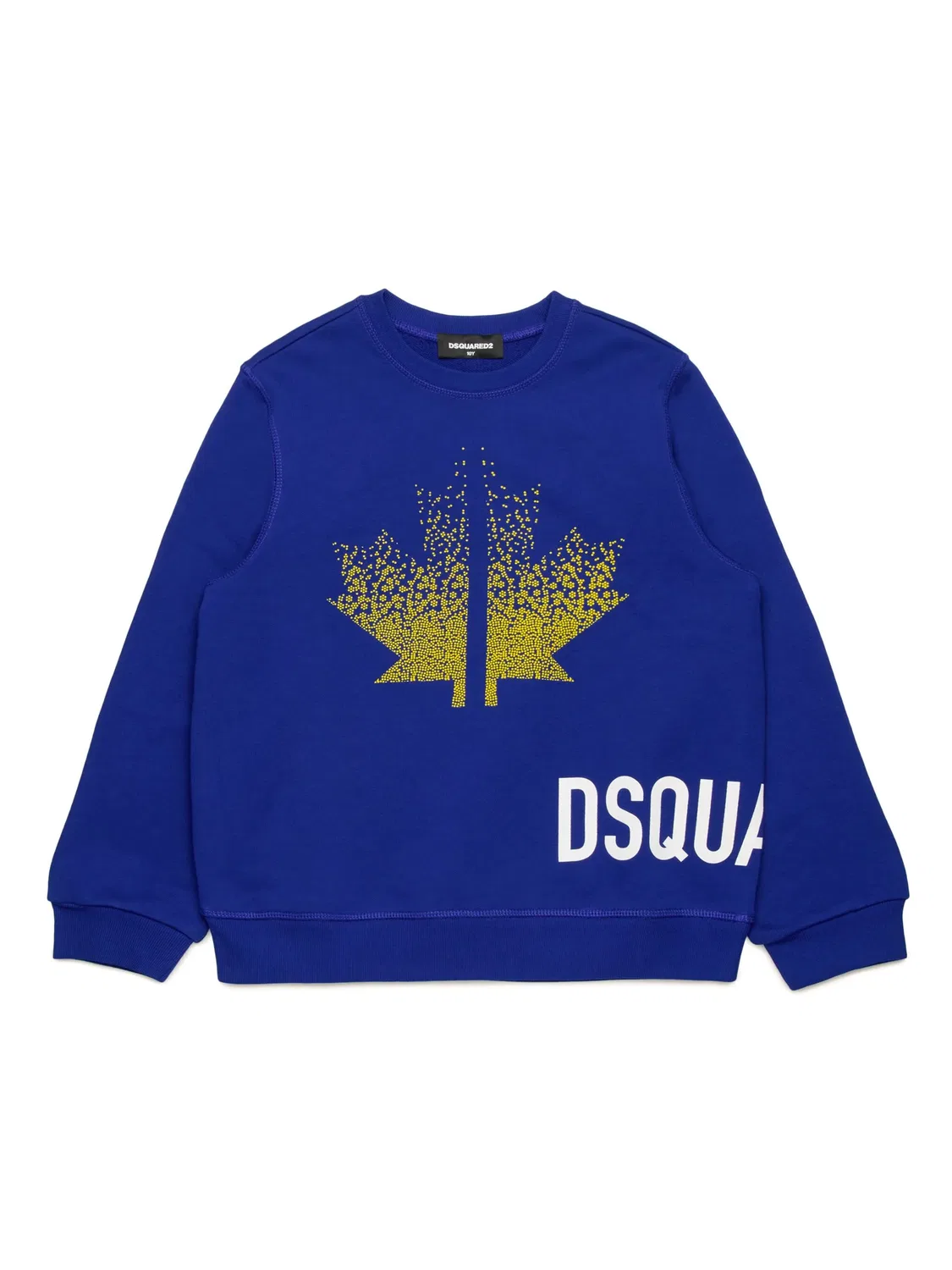 Толстовка с логотипом из хлопка DSQUARED2, темно-синий