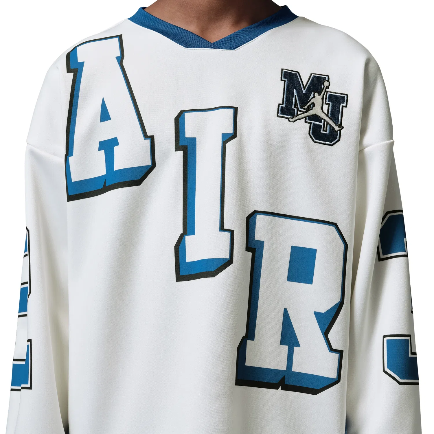 Детская футболка-джерси с длинным рукавом Jordan Brooklyn 23 Hockey Jersey, белый