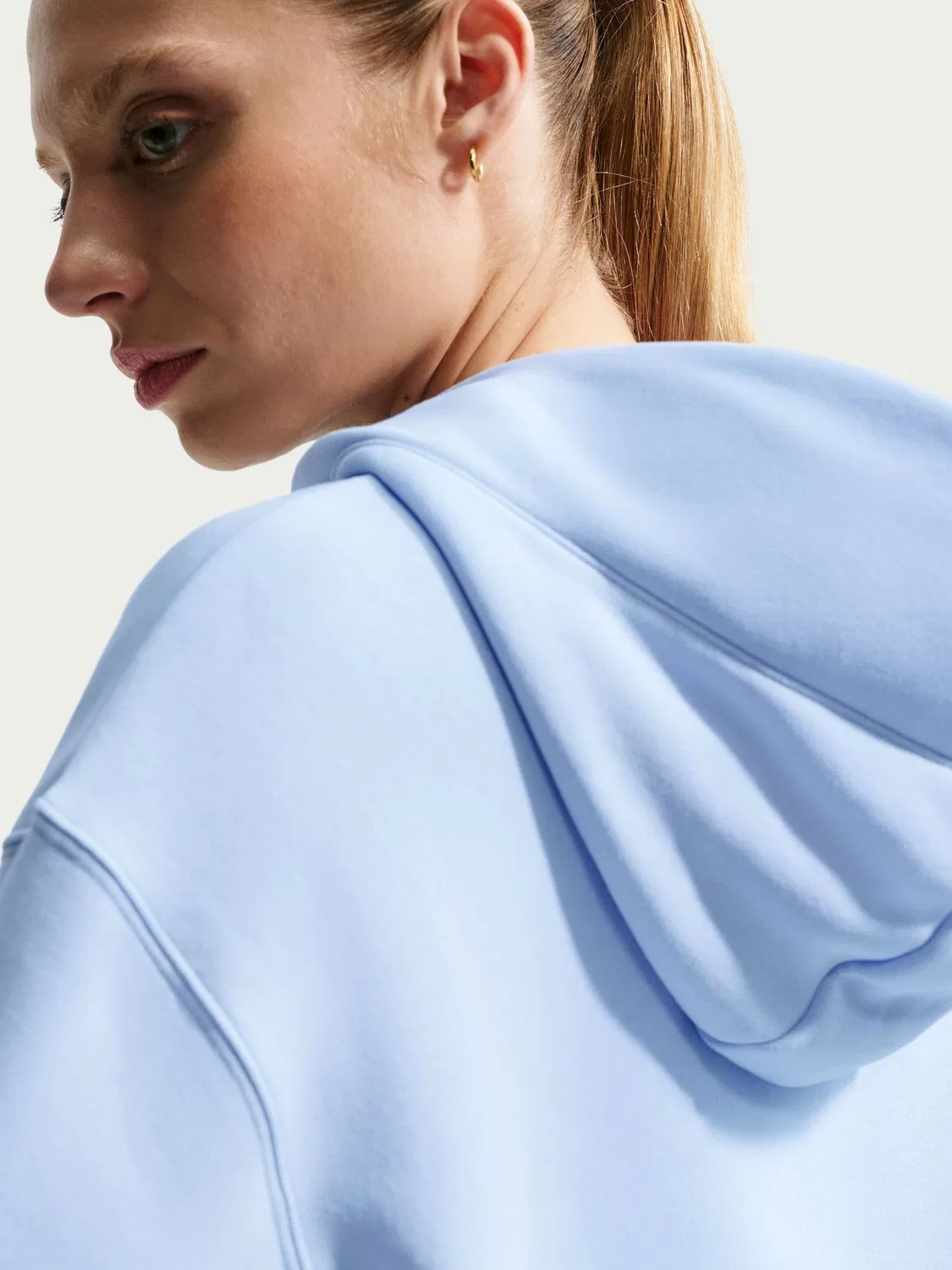 Толстовка Nike Sportswear Phoenix Fleece Oversized Graphic Nike, Hydrogen Blue — фото 4