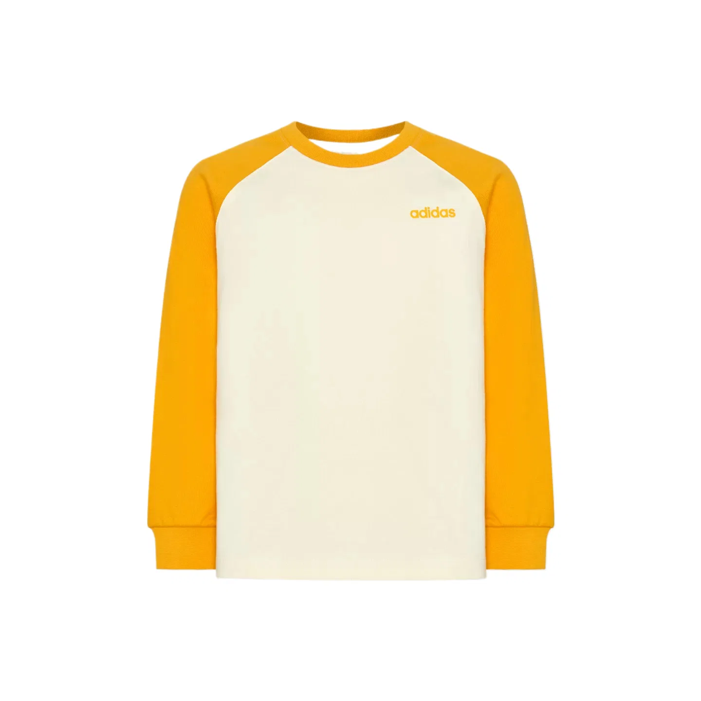 Детская футболка с круглым вырезом Ivory/Bright Gold Adidas