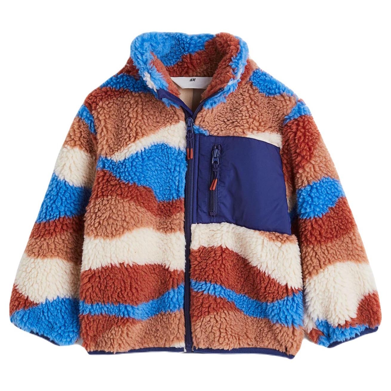 

Куртка H&M Teddy Bear Patterned, синий