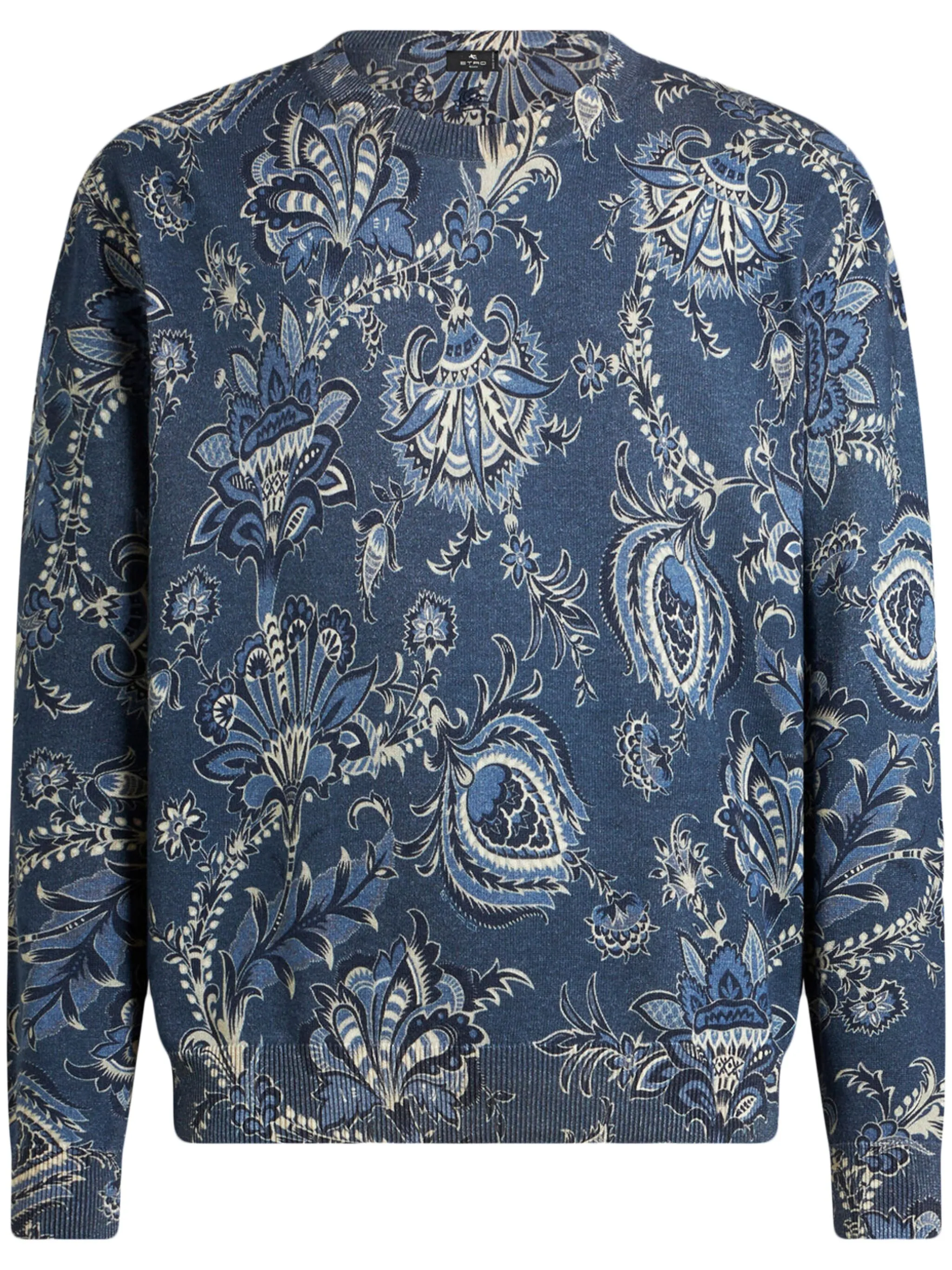 

Свитер с принтом Etro, синий