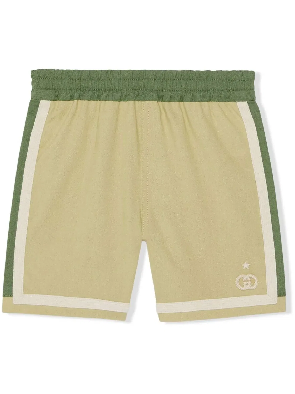 Шорты-бермуды с логотипом GG Gucci Kids, зеленый