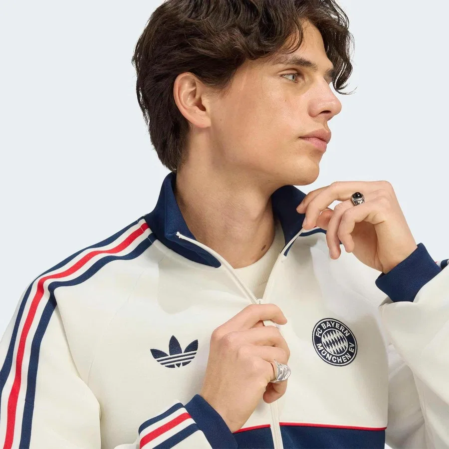 Мужская куртка FC Bayern München OG adidas, Белый — фото 4