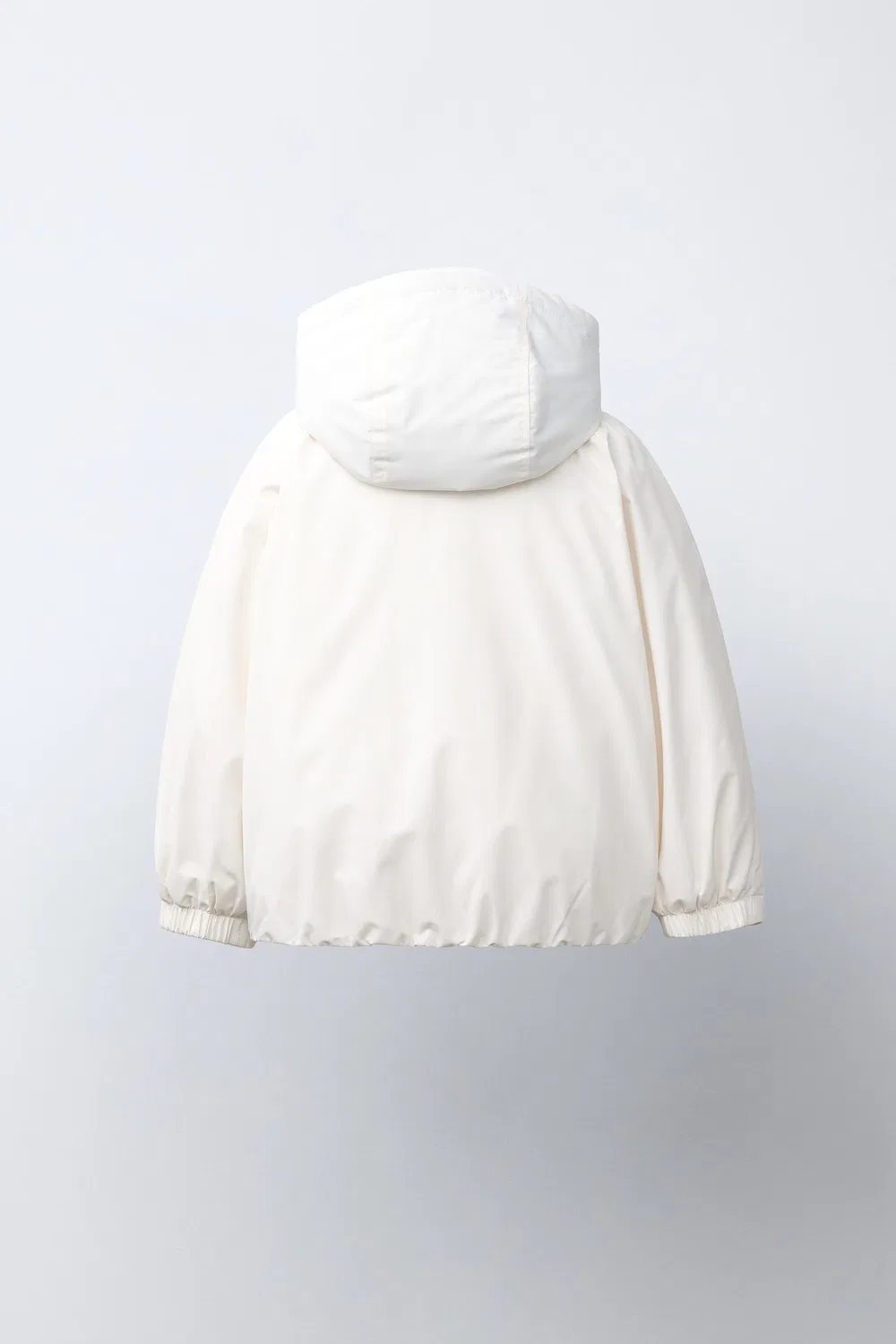 Водоотталкивающая парка с контрастными деталями. ZARA, White — фото 4