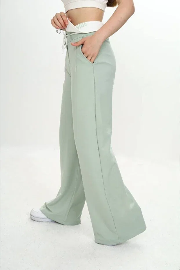 Детские спортивные штаны для девочек хлопковые Pantulux, Green — фото 3