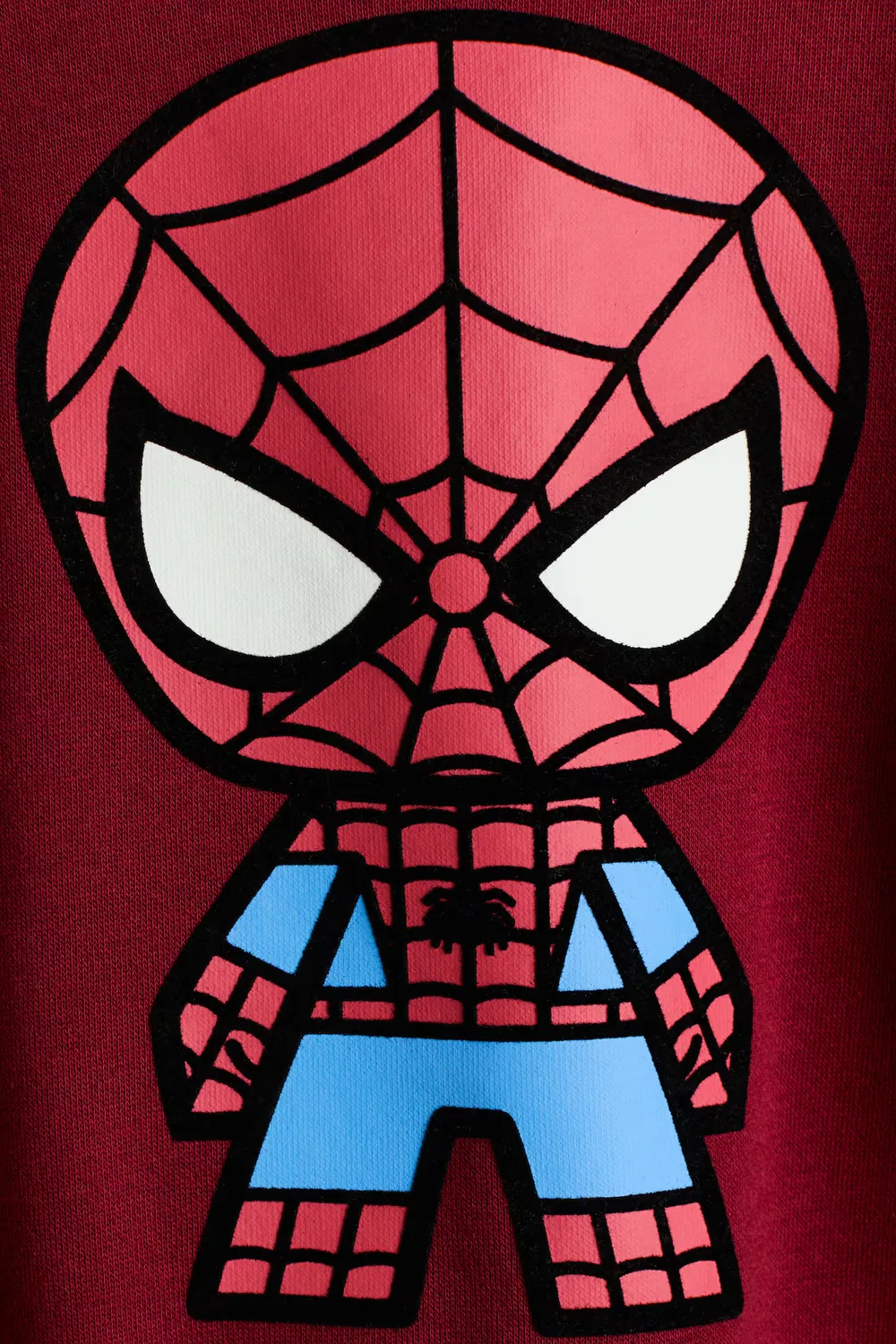 Толстовка с принтом и мягкой внутренней стороной H&M, Dunkelrot/Spider-Man — фото 2