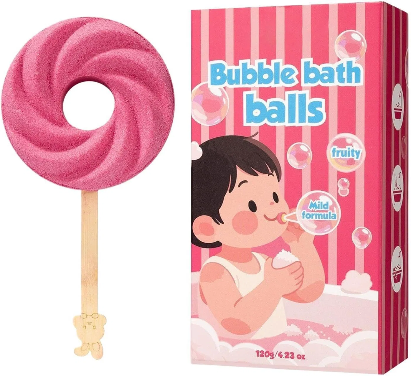Набор бомбочек для ванны, фруктовый аромат, 120g Generisch