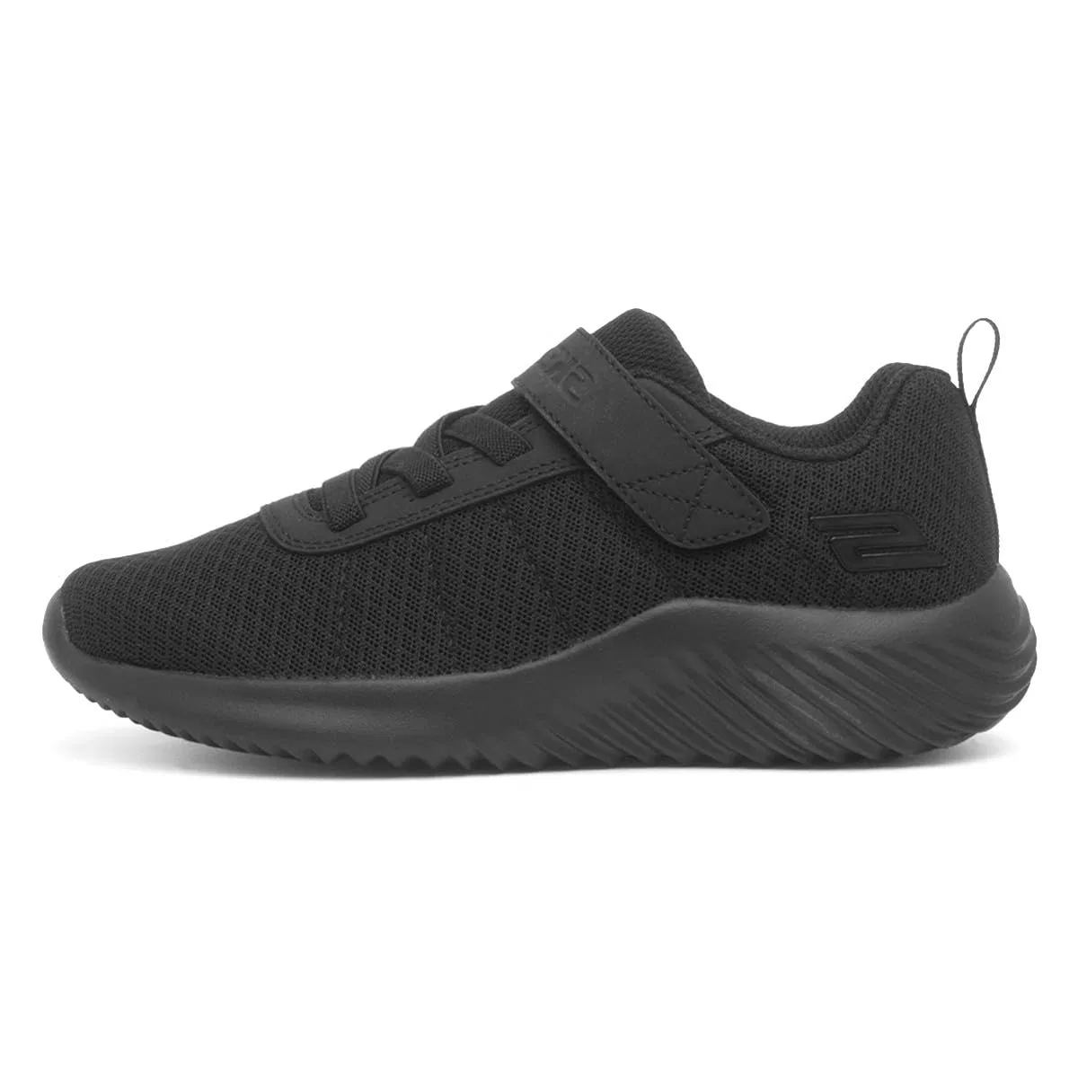 Детские спортивные туфли для мальчиков с принтом Bounder Baronik Skechers, Black Textile Synthetic Trim