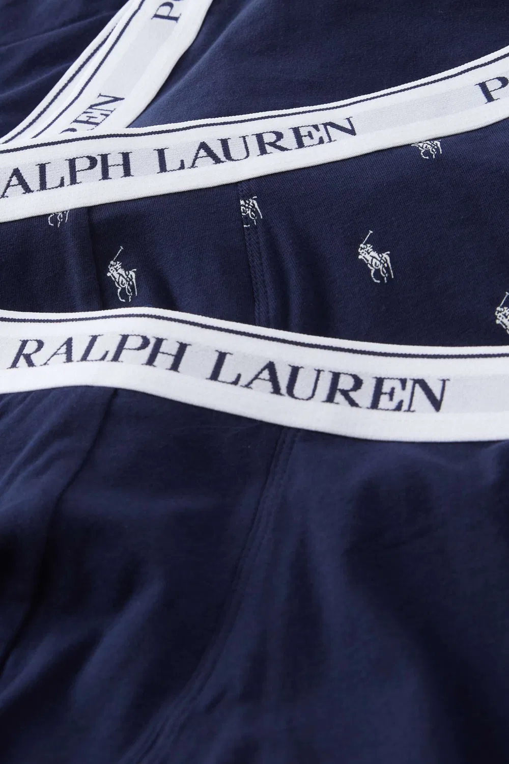 Трусы-боксеры хлопковые комплект из 3 штук Polo Ralph Lauren, синий — фото 2