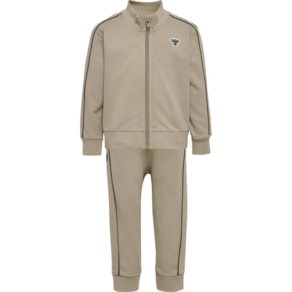Детский спортивный костюм для девочек с принтом Hummel Mini CO Regular, Beige