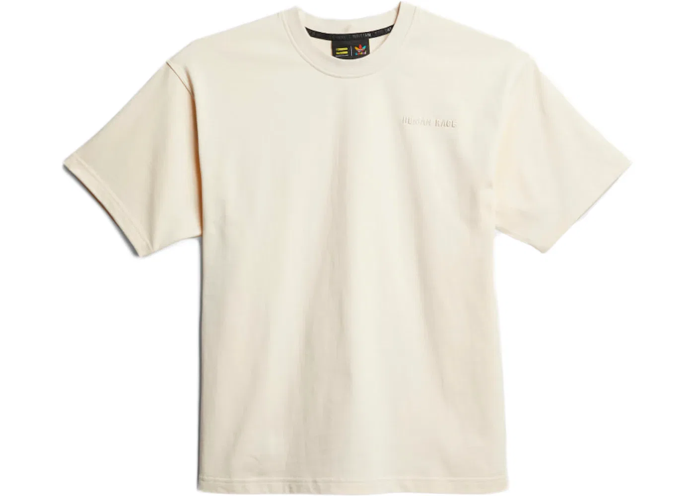 Детская футболка с принтом Pharrell Williams Basics Tee Adidas, Ecru Tint