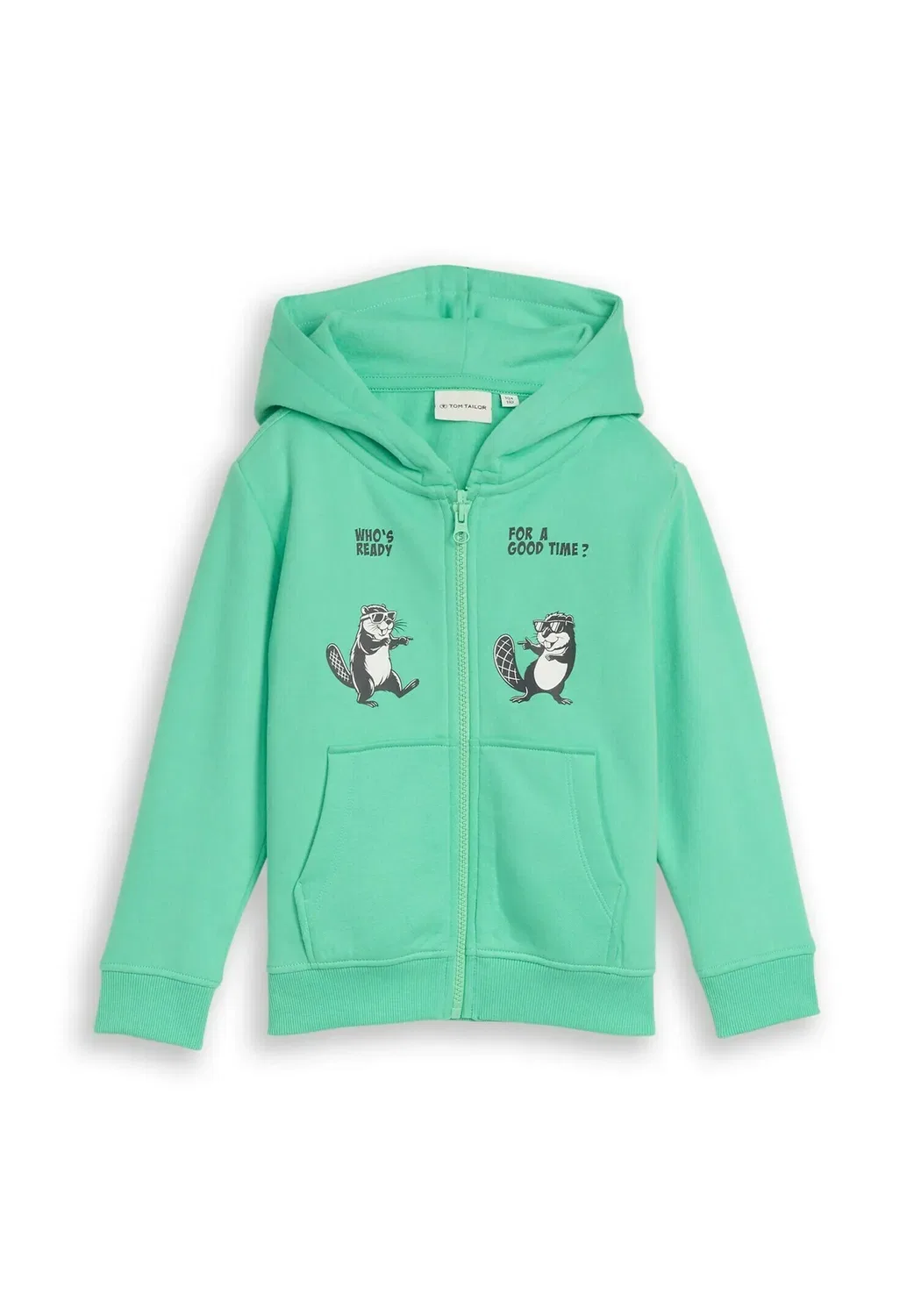 Strick & Sweatshirts толстовка с капюшоном с принтом - толстовка на молнии Tom Tailor, Leafy Green