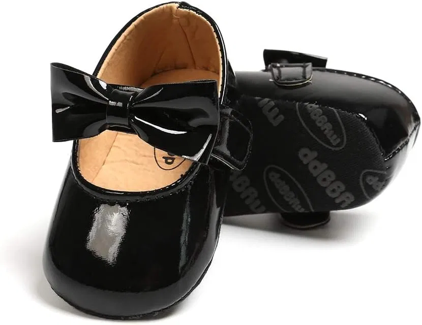 Детские туфли Мэри Джейн для девочек с бантом myppgg, Black