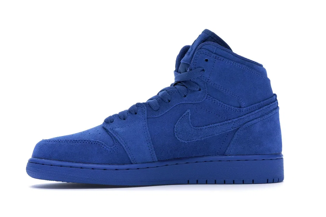 Детские кроссовки lifestyle с замшевым верхом Jordan 1 Retro Jordan, Team Royal — фото 3