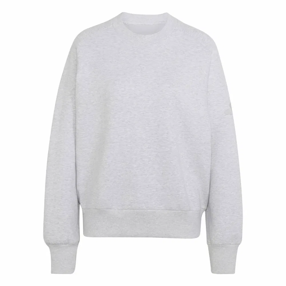 Свитшот свободный Soft Lux Loose Adidas, серый — фото 3