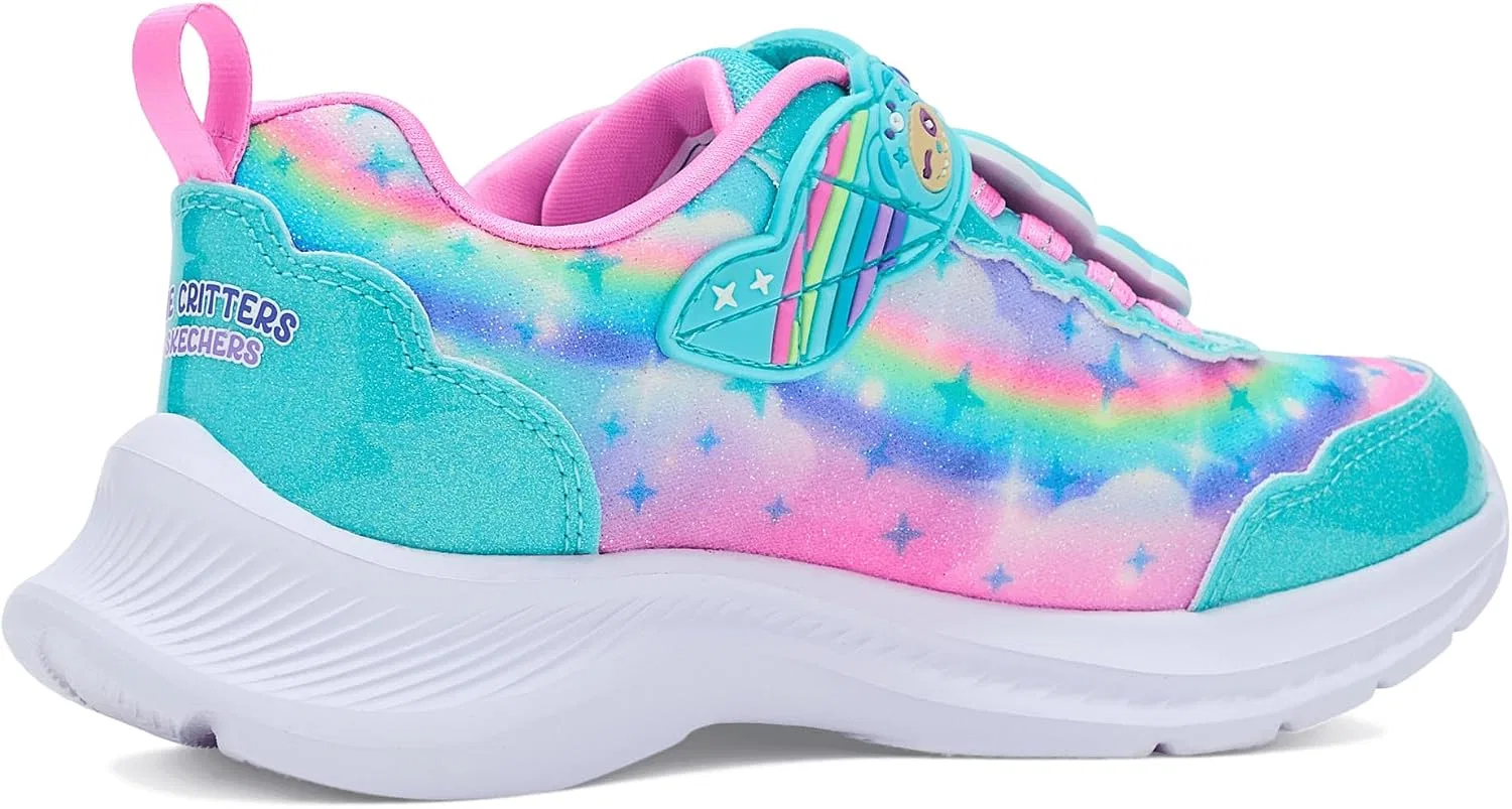 Детские кроссовки для девочек Cutie Critters Skechers, Turquoise/Multi — фото 4