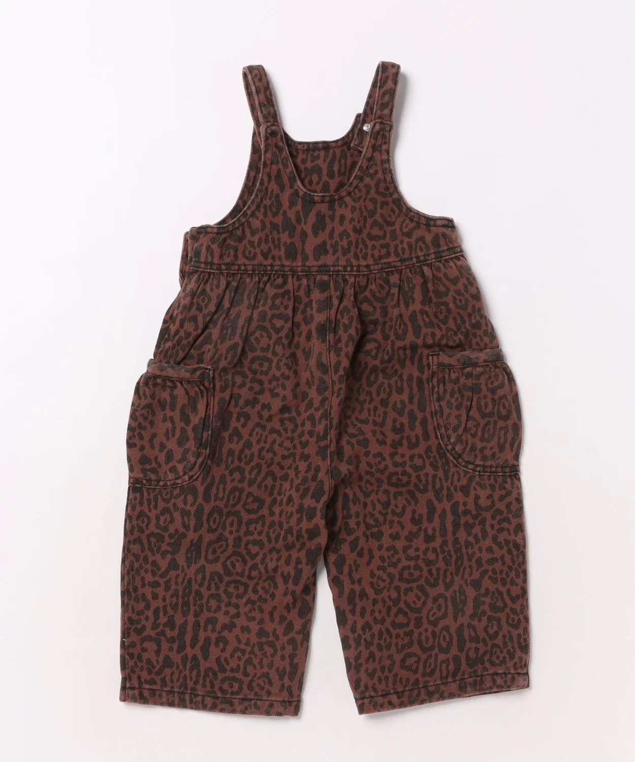 Детский комбинезон с длинными штанинами, модель Wide Leg Overall Rylee + Cru, Brown — фото 2