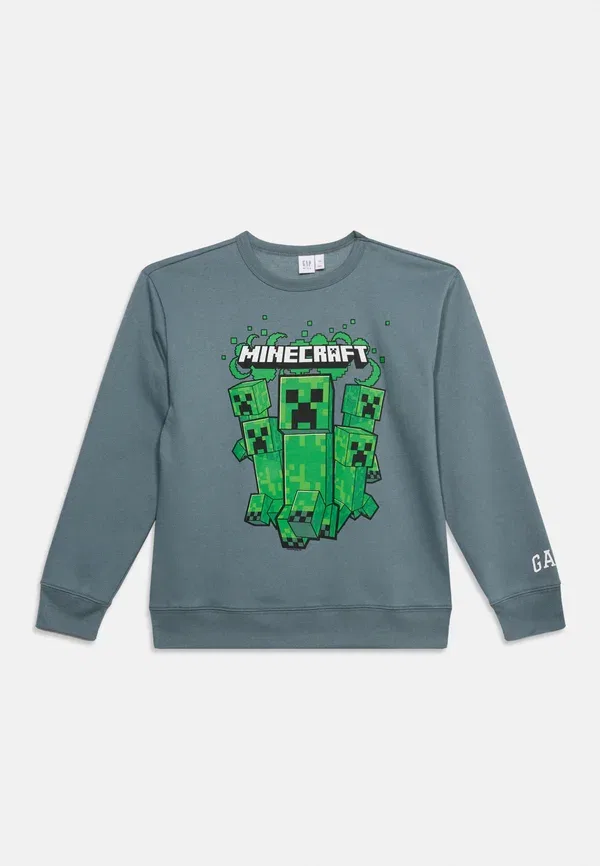 Унисекс толстовка с символикой команды Minecraft Gap, серый
