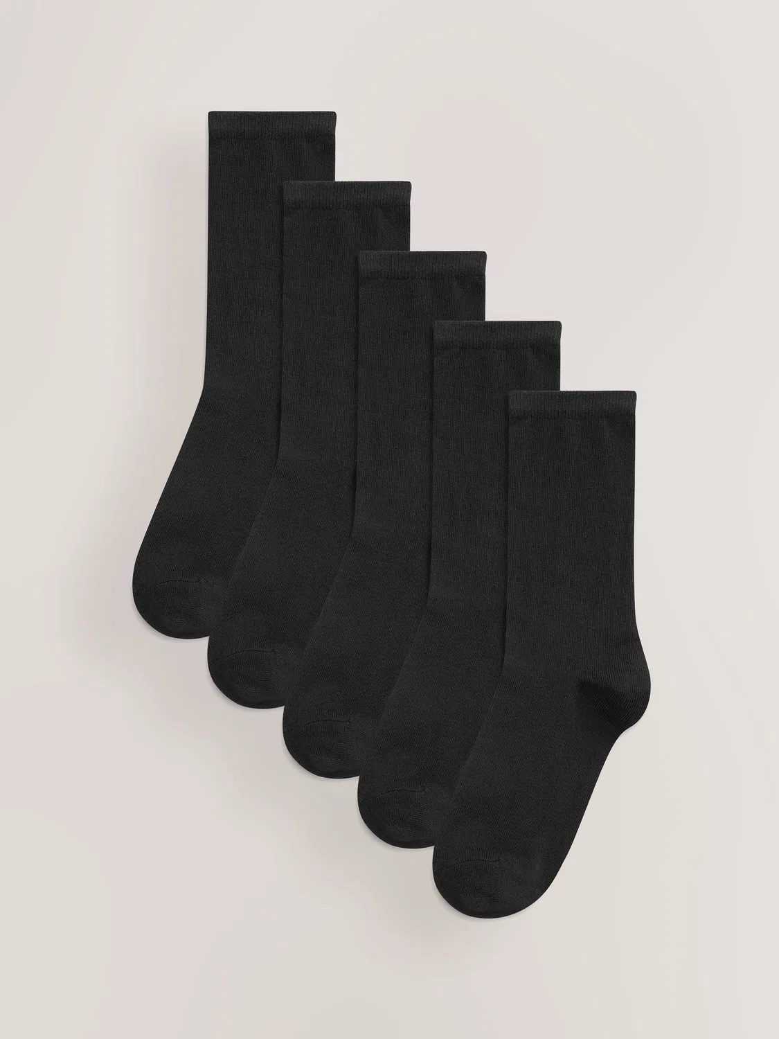 Носки женские, 5 пар Next Black Basic Ankle, черный
