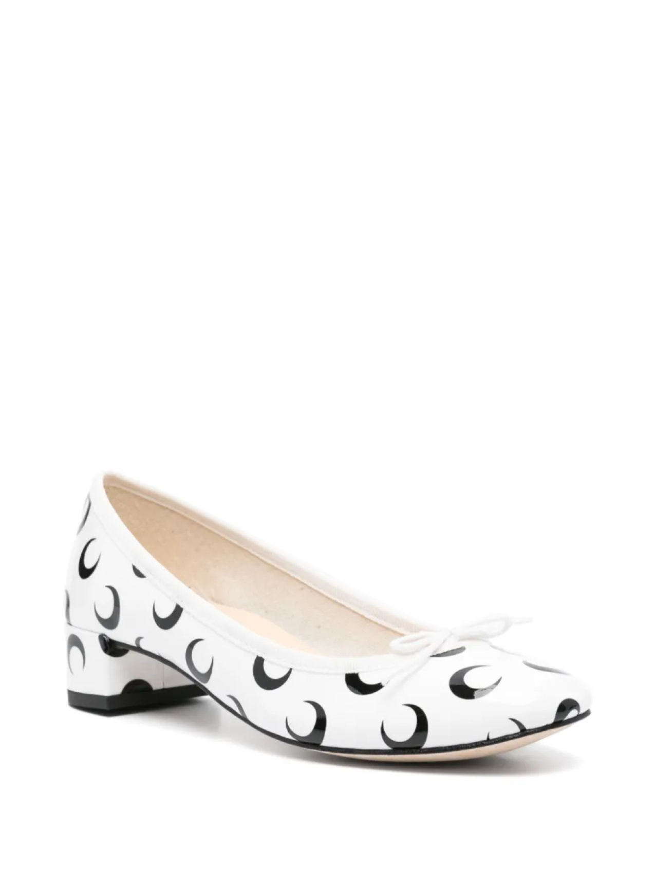 Туфли Marine Serre x Repetto Camille 35 мм, белый — фото 2