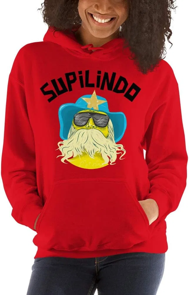 Женское худи с капюшоном Unisex Hoodie, красный