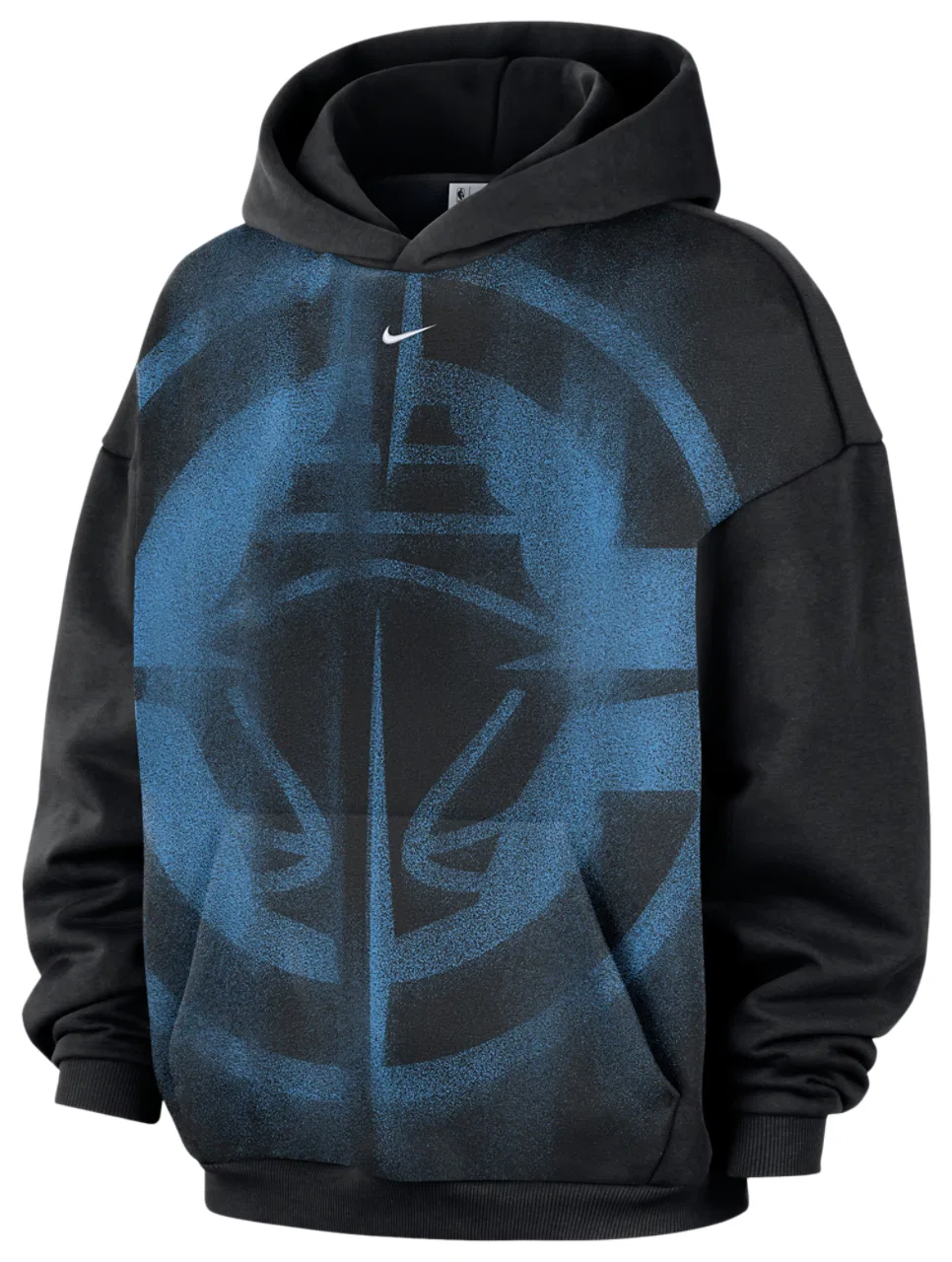 Мужская толстовка с технологией Therma-FIT Clippers Basketball Icon Hoodie Nike, черно-белый