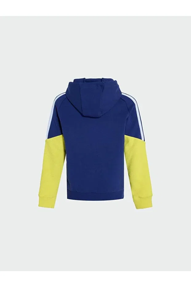 Детское худи с цветовой блокировкой для девочек Fenerbahçe, Navy Blue — фото 3
