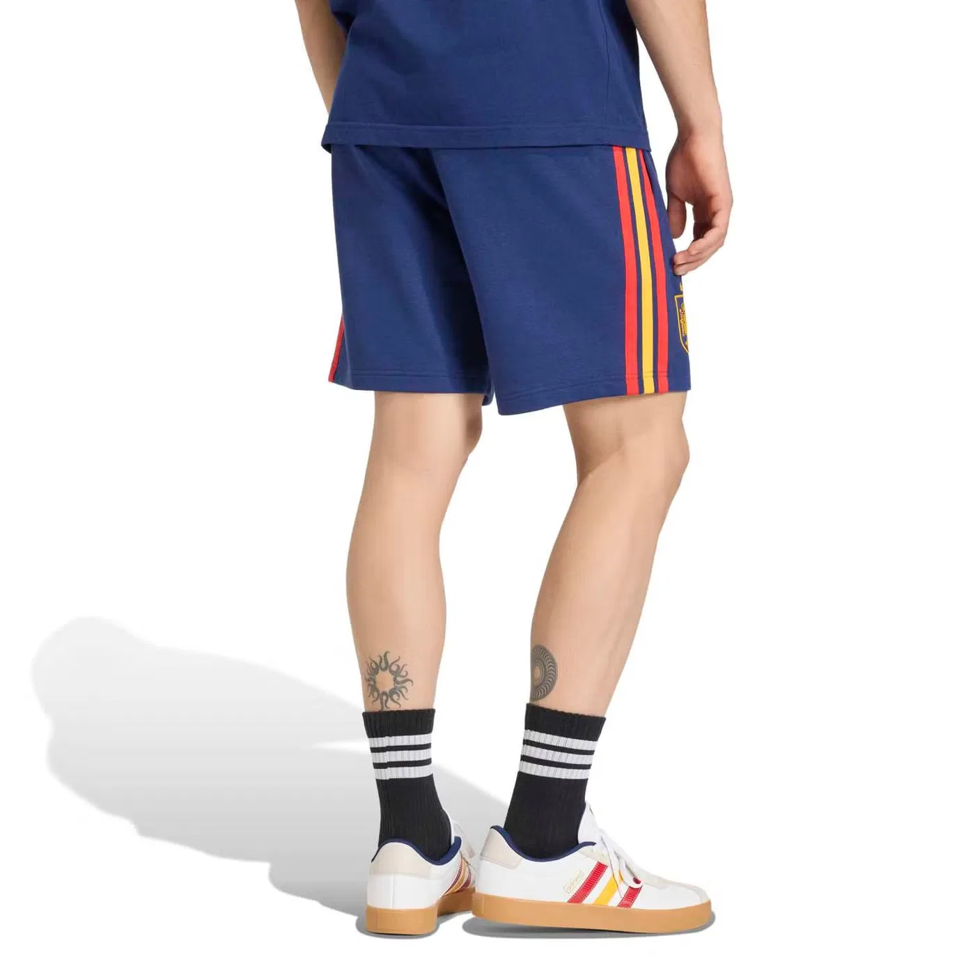 Шорты с принтом Spain DNA Adidas, темно-синий — фото 3