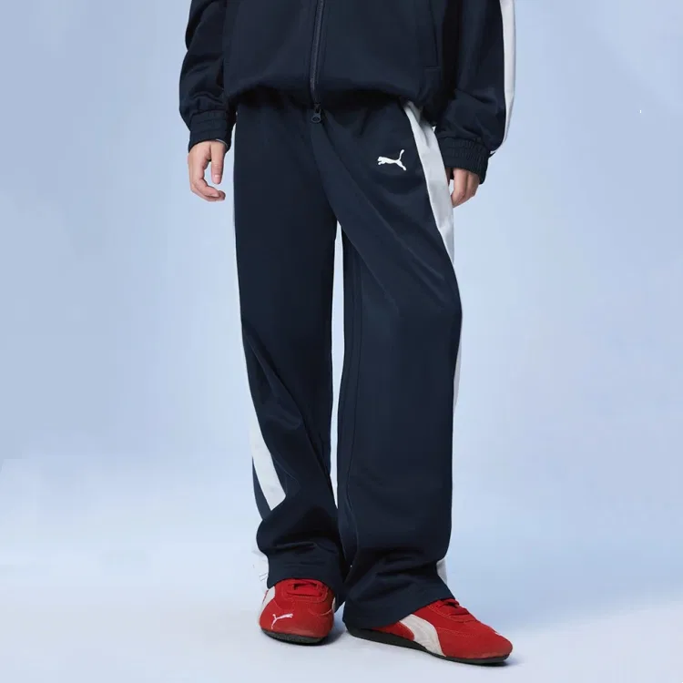 Детские спортивные штаны из трикотажа с умеренной эластичностью PUMA, Dark Blue — фото 3