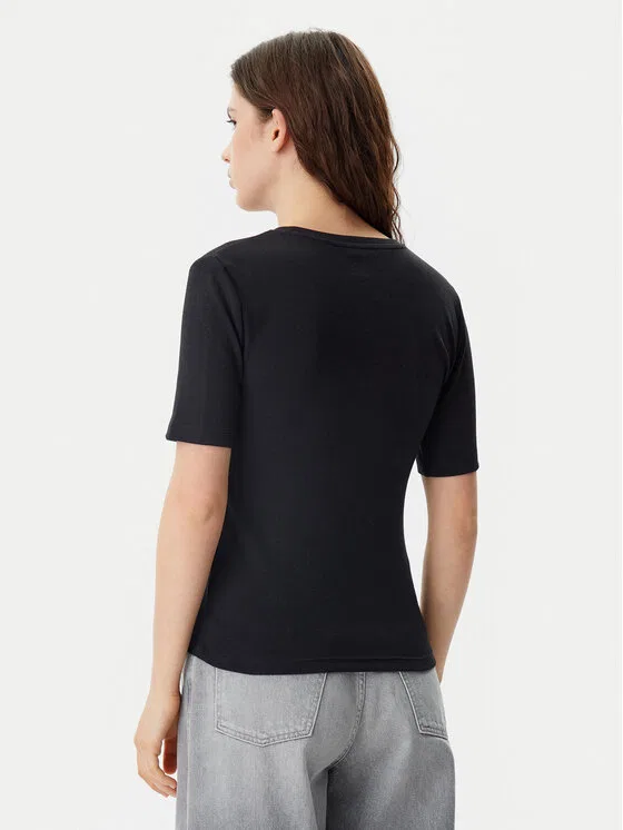 Футболка stretch fit Gap, черный — фото 3