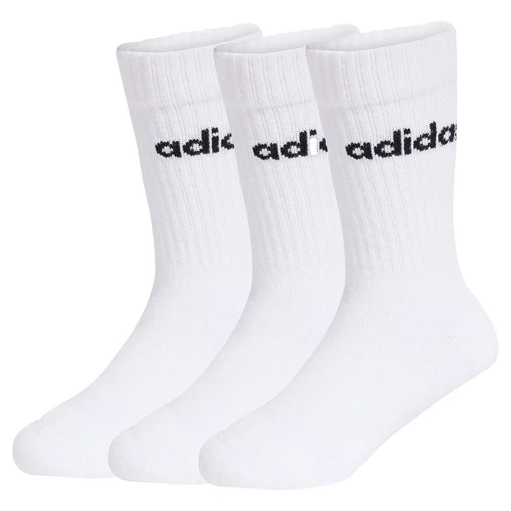 Детские носки с компрессионной поддержкой свода стопы Linear Crew Socks Adidas, White