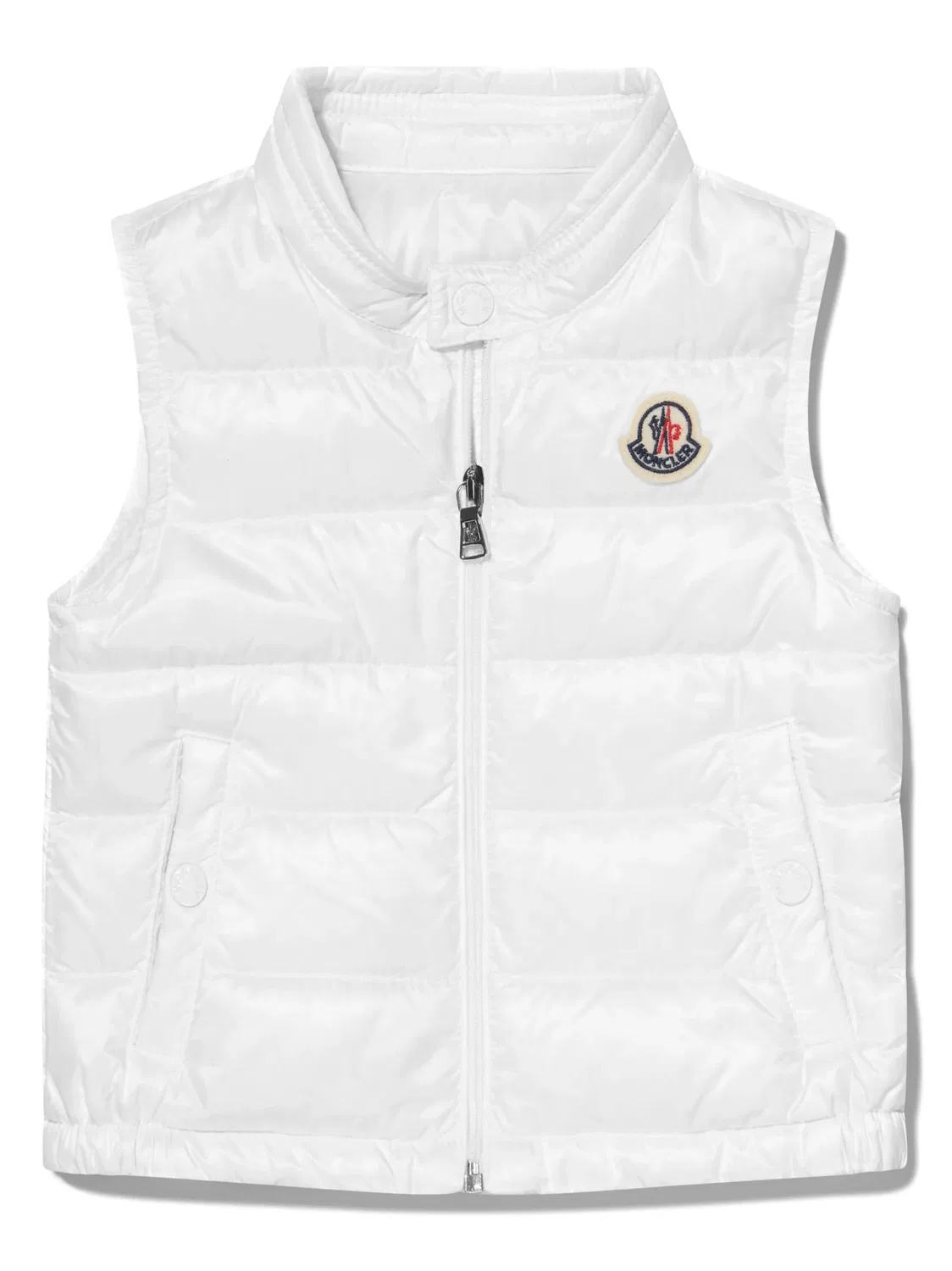 Жилет с логотипом Moncler, белый