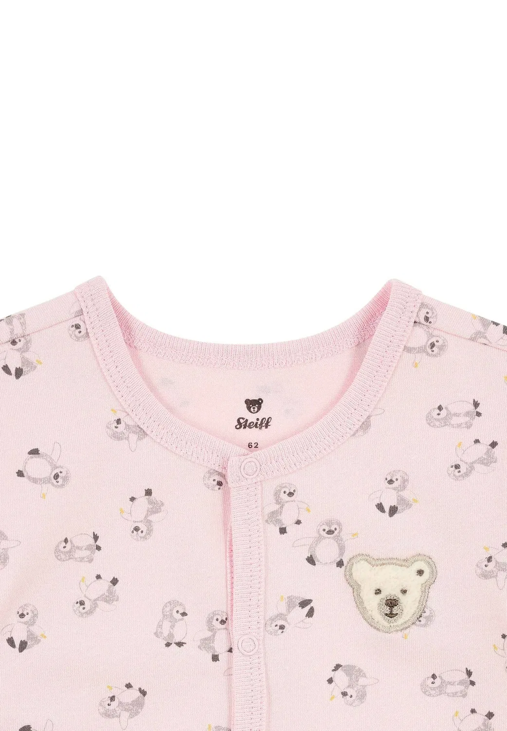 Strampler langarm baby wellness унисекс - костюм для сна Steiff, Pink Lady — фото 3