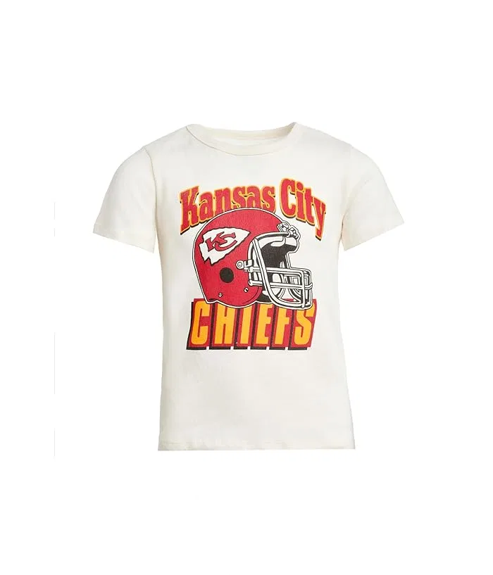 Футболка с принтом Kansas City Chiefs Junk Food Clothing Kids, Vintage White