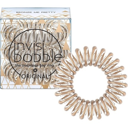 

Оригинальное кольцо для волос Time To Shine Edition Bronze Me Pretty Traceless, розовое, Invisibobble