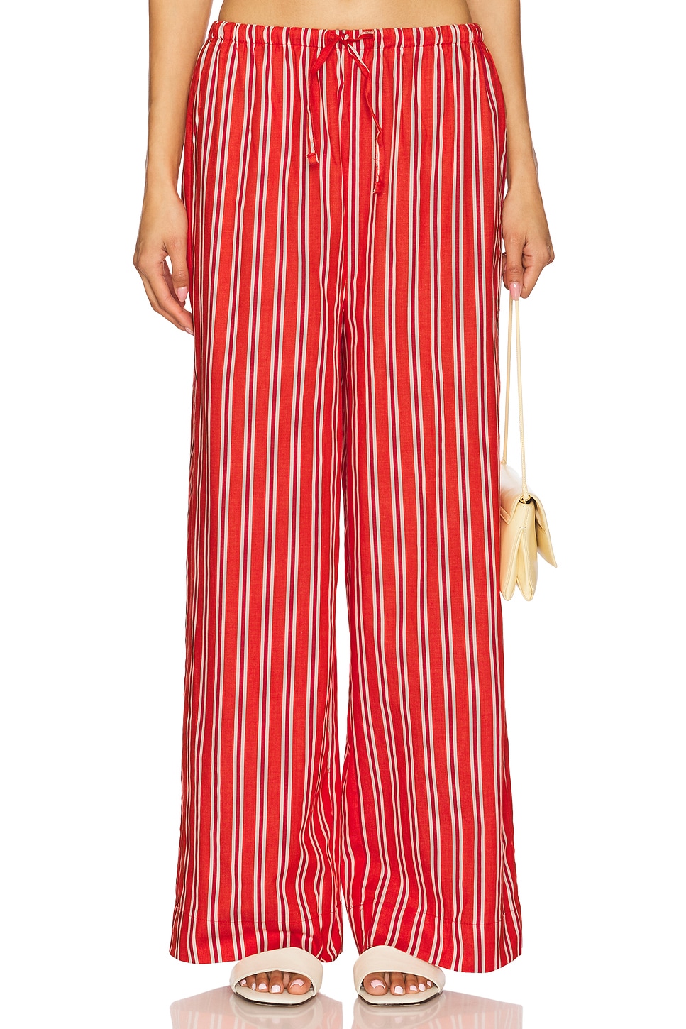 

Штаны с завязкой на талии Weworewhat, vibrant red multi