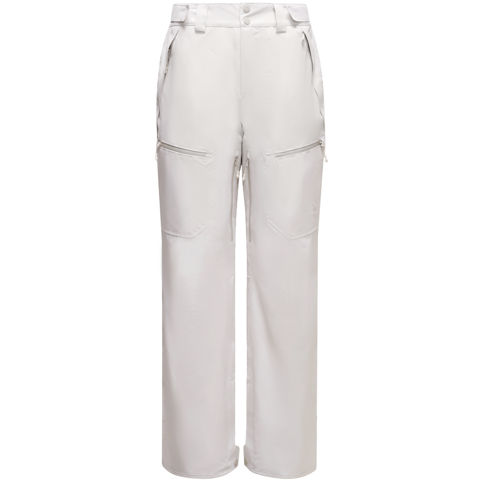 

Хлопковые брюки мужские утепленные прямого кроя CAMEL, светло-frost белый