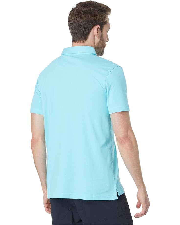 

Поло Quiksilver Stripe Lite Printed Polo, цвет Angel Blue