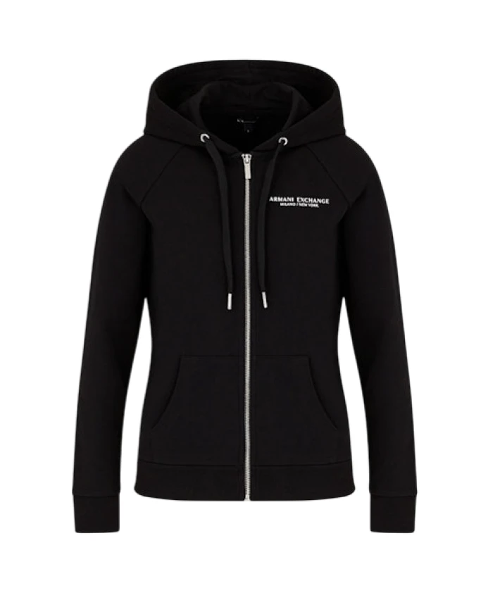 

Черная толстовка на молнии Armani Exchange, черный