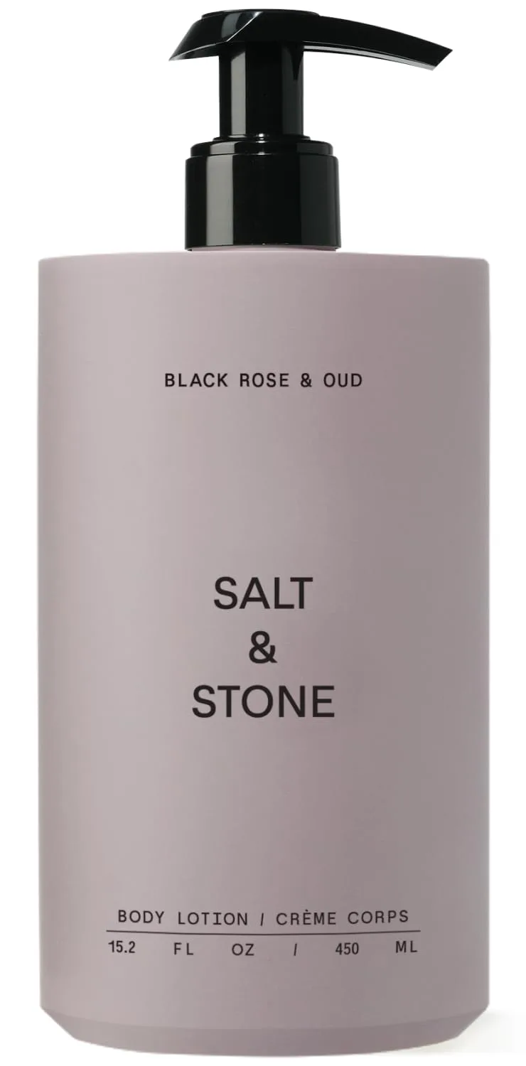 Лосьон для тела Salt & Stone для женщин и мужчин, Black Rose & Oud, увлажняет, питает и смягчает кожу, восстанавливает сухую кожу, быстро впитывается, cruelty-free и vegan, 450 мл, Black Rose & Oud - 15.2 fl oz
