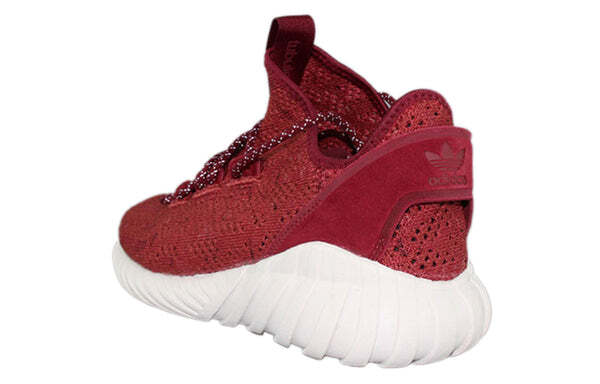 Кроссовки трубчатые doom носок primeknit Adidas, красный — фото 4