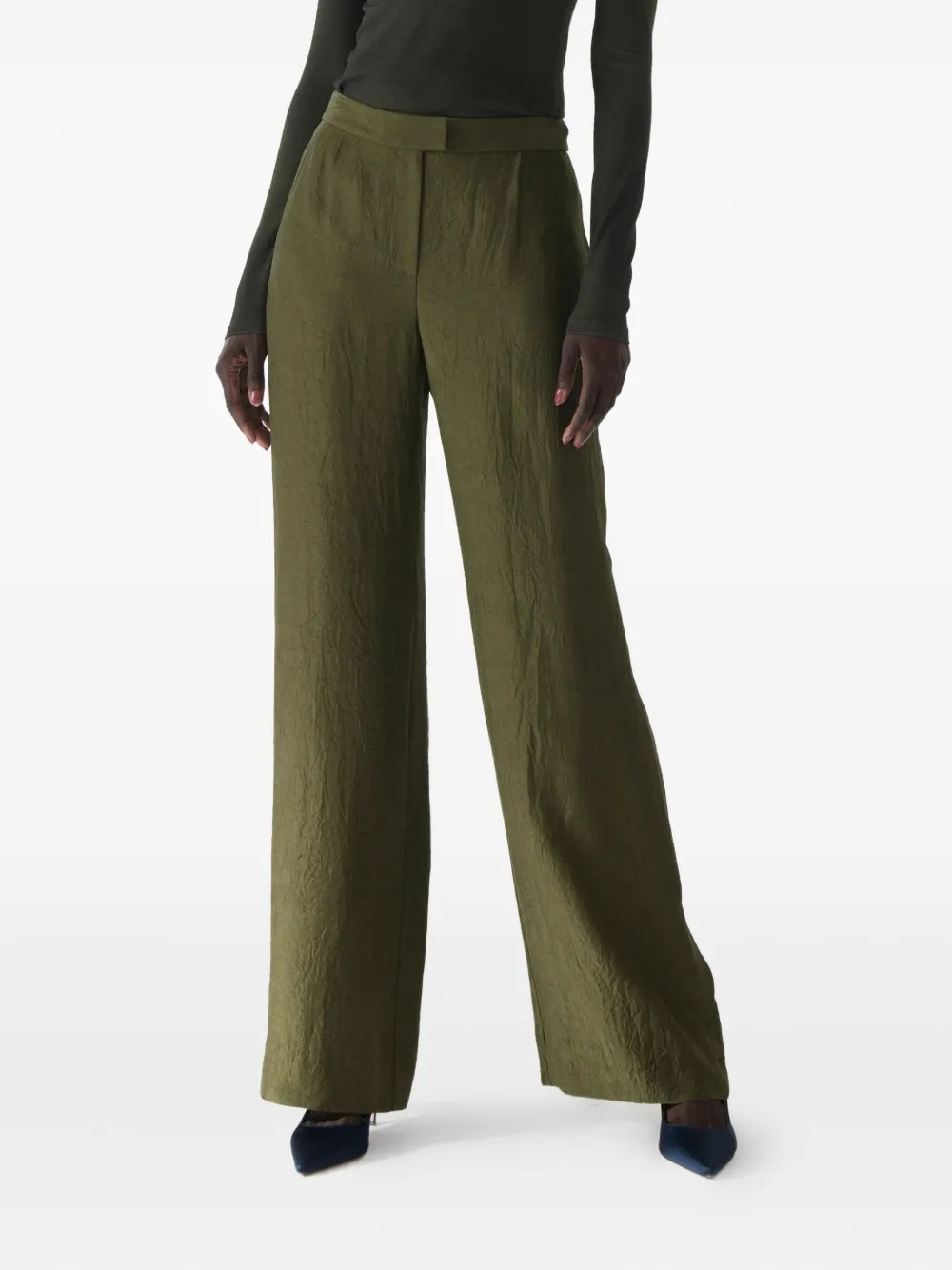 

Брюки из жатого атласа Jason Wu Collection, зеленый