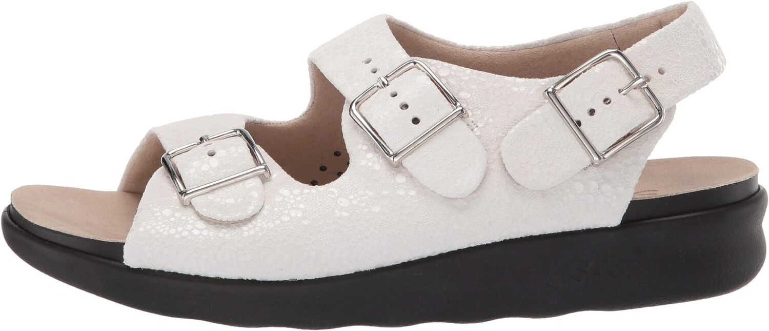 Сандалии на плоской подошве Relaxed Strap Sandals SAS, цвет Vanilla — фото 4