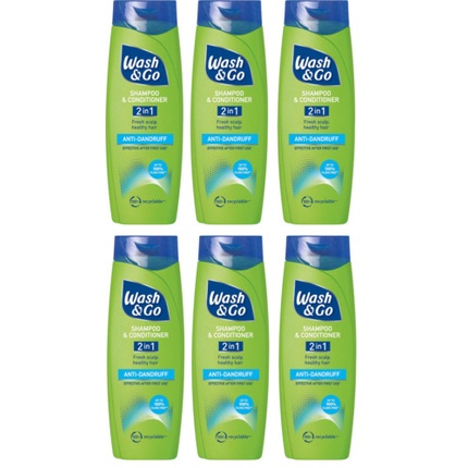 

2 в 1 Шампунь и кондиционер против перхоти 400 мл Wash & Go