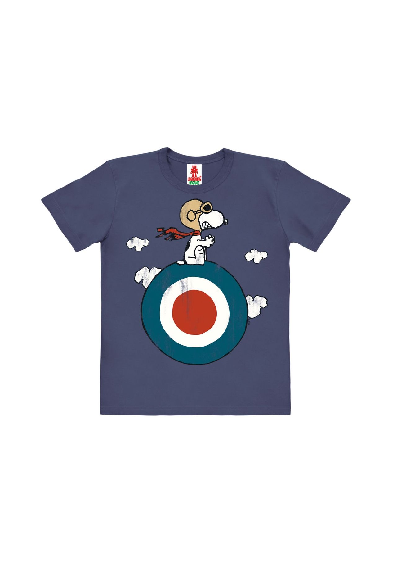 

Футболка Organic Kids Peanuts — Snoopy/Target LOGOSHIRT, цвет Medium Blue