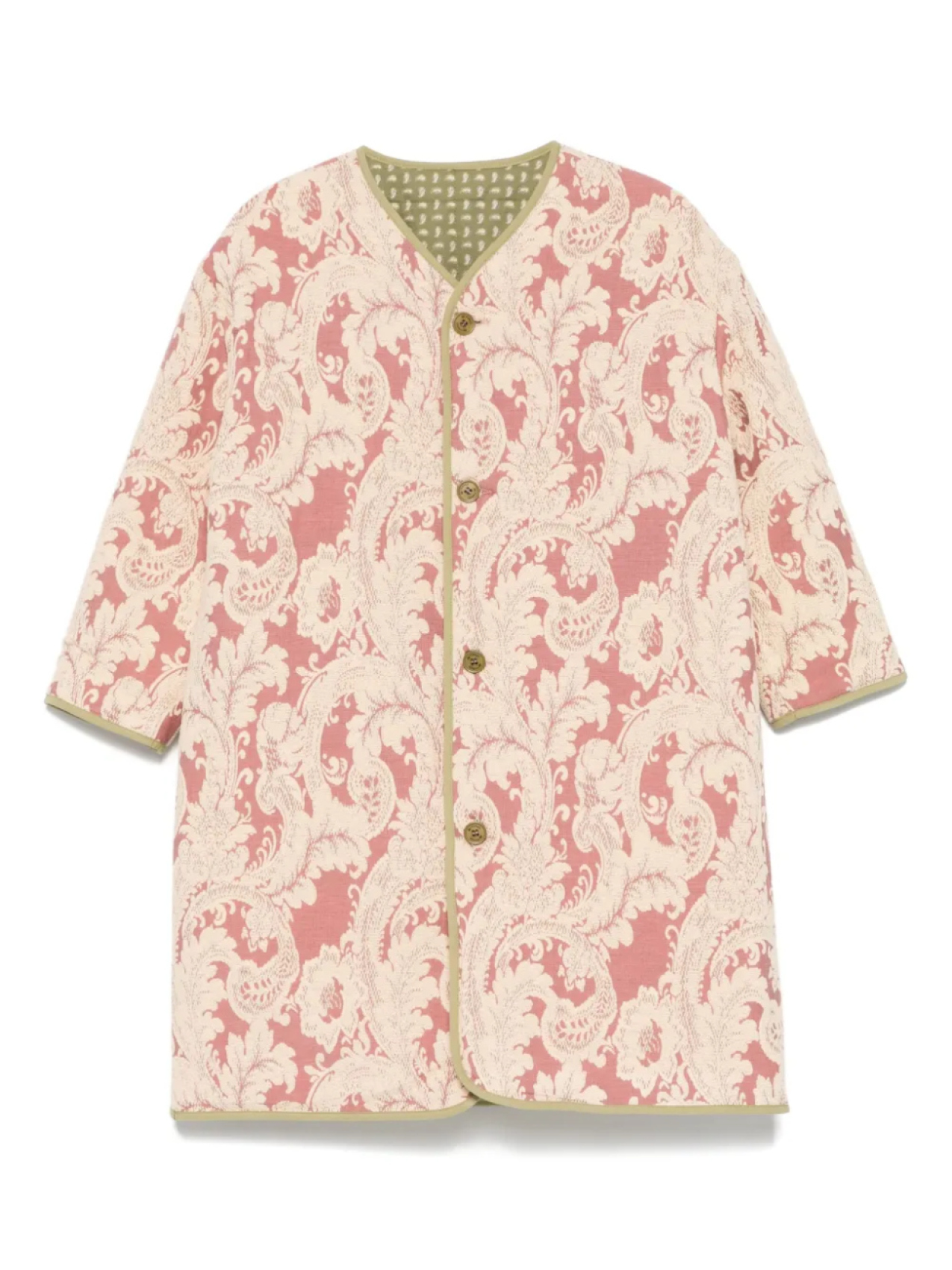 

Пальто с узором пейсли ETRO KIDS, зеленый