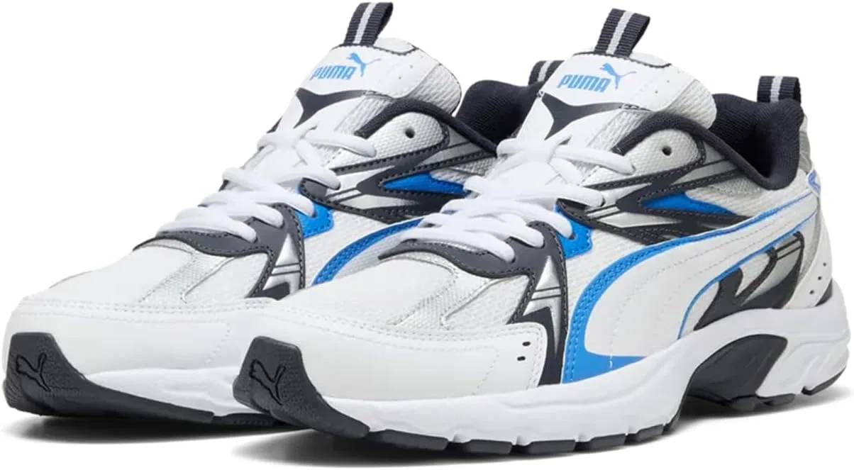 Кроссовки PUMA Milenio Tech для взрослых, Puma White Blue White Racing Blue New Navy — фото 2