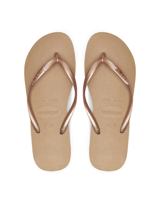 Шлепки Havaianas, золотой