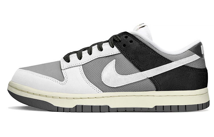 

Кроссовки Nike Dunk Skateboarding Shoes Men Low-top White, темно-серый